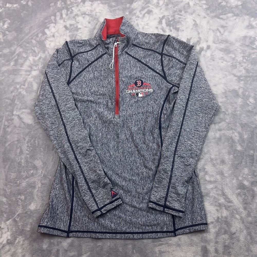 Boston Red Sox Antigua 2018 World Series Champions 1/4 Pullover Women's Small